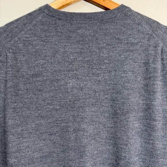 Peter Millar 100% Italian Merino Wool Sweater Vest Pullover Mens Large Gray NWOT - Picture 8 of 10